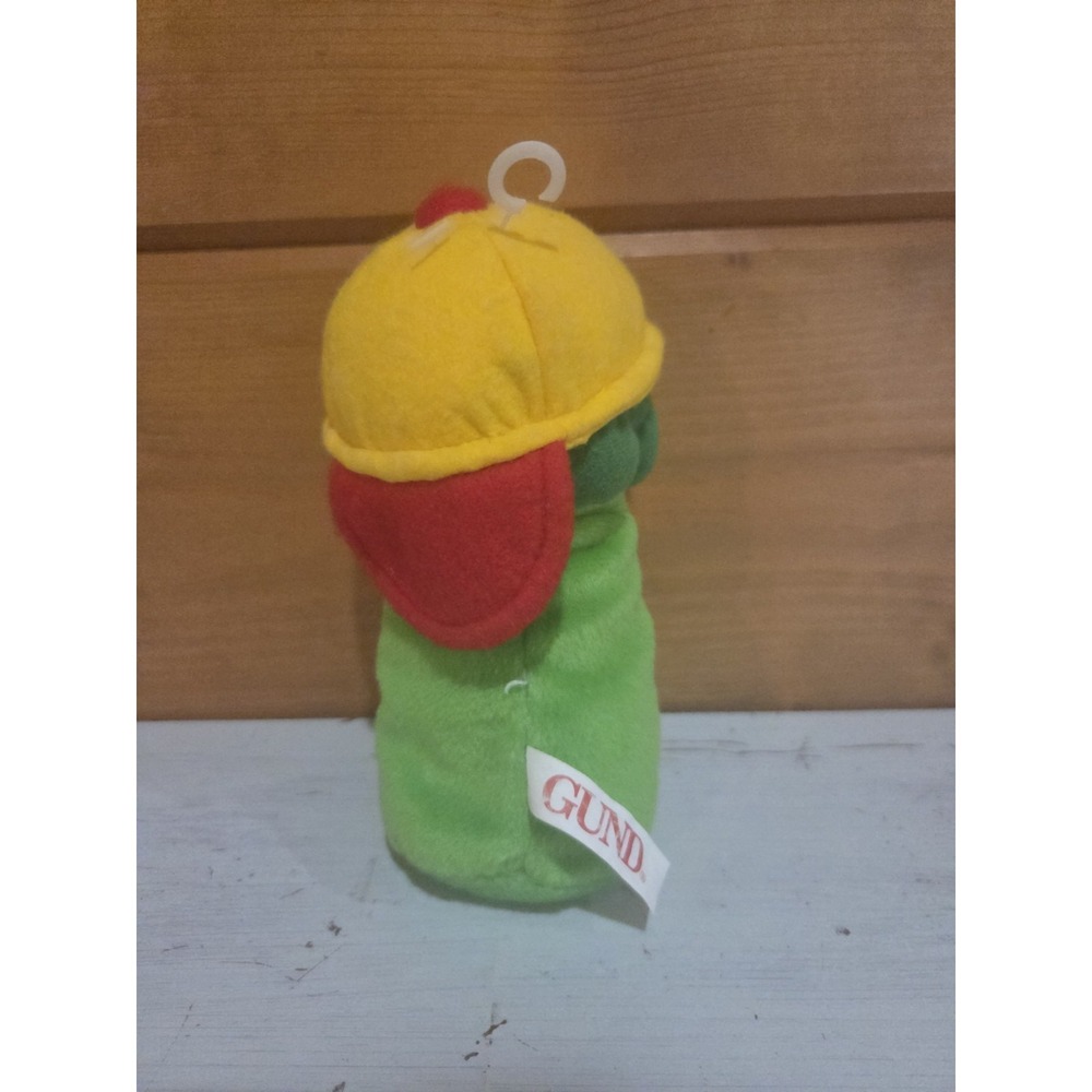 Big Idea Veggie Tales 6" Jr Asparagus Beanbag Plush 1998 Gund Brand Vegetable - Picture 3 of 4